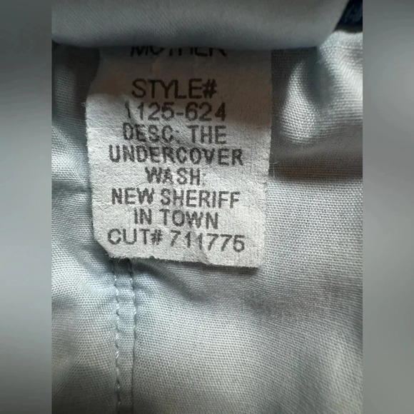 Mother Denim The Undercover Jeans | new sheriff size 28 - Picture 8 of 9
